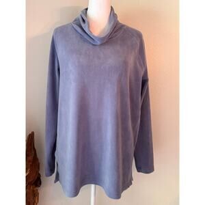 J.Jill Fit Fleece Mock Turtleneck Tunic Size S